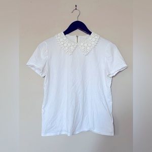 Kate Spade Lace Collar Tshirt